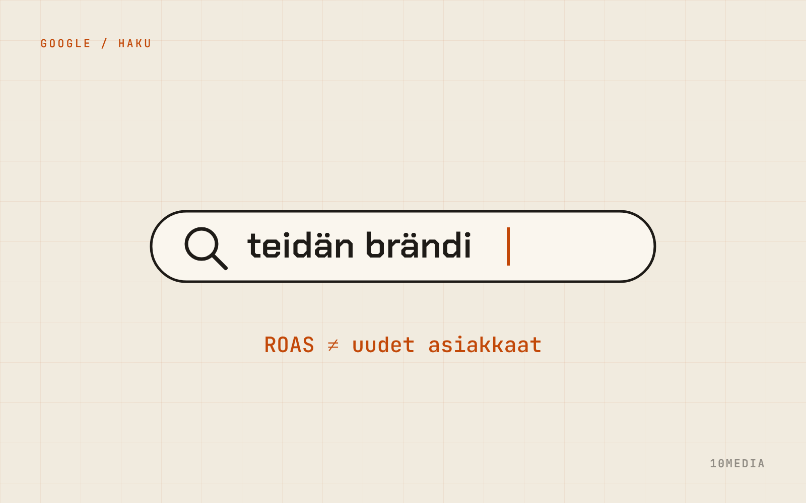 Brändihaut paisuttavat ROASiasi. Erota ne nyt.